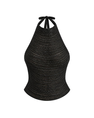 HIGH MAINTENANCE TOP IN BLACK