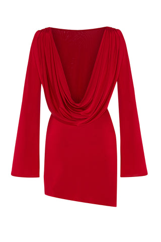 Back Off Dress Red