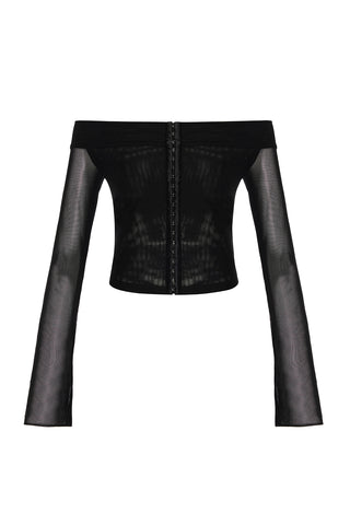 Hooked Up Mesh Top