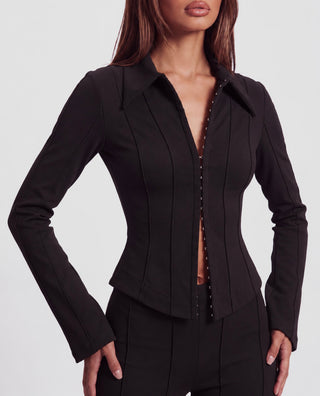 Khela Pintuck Detail Top women's top with decorative pintuck stitching