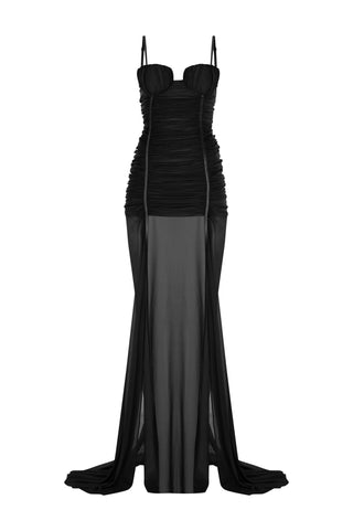 Rolling in Love Gown in Black