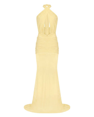 Forbidden Fruit Dress in Butter Yellow