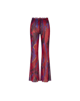 WHO IS SHE PANTS IN FLOWER PRINT