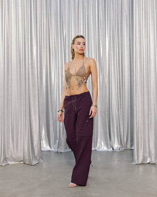 INTOXICATED PANTS IN PLUM