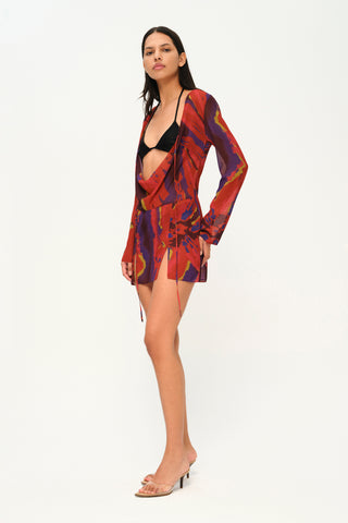 No Rush Dress in Flower Print