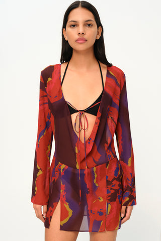 No Rush Dress in Flower Print