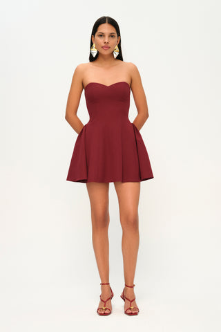 Crush Chronicles Dress in Burgundy