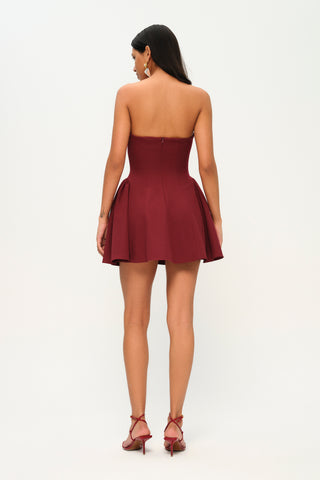 Crush Chronicles Dress in Burgundy