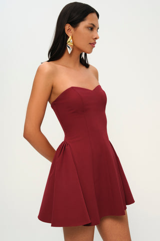 Crush Chronicles Dress in Burgundy