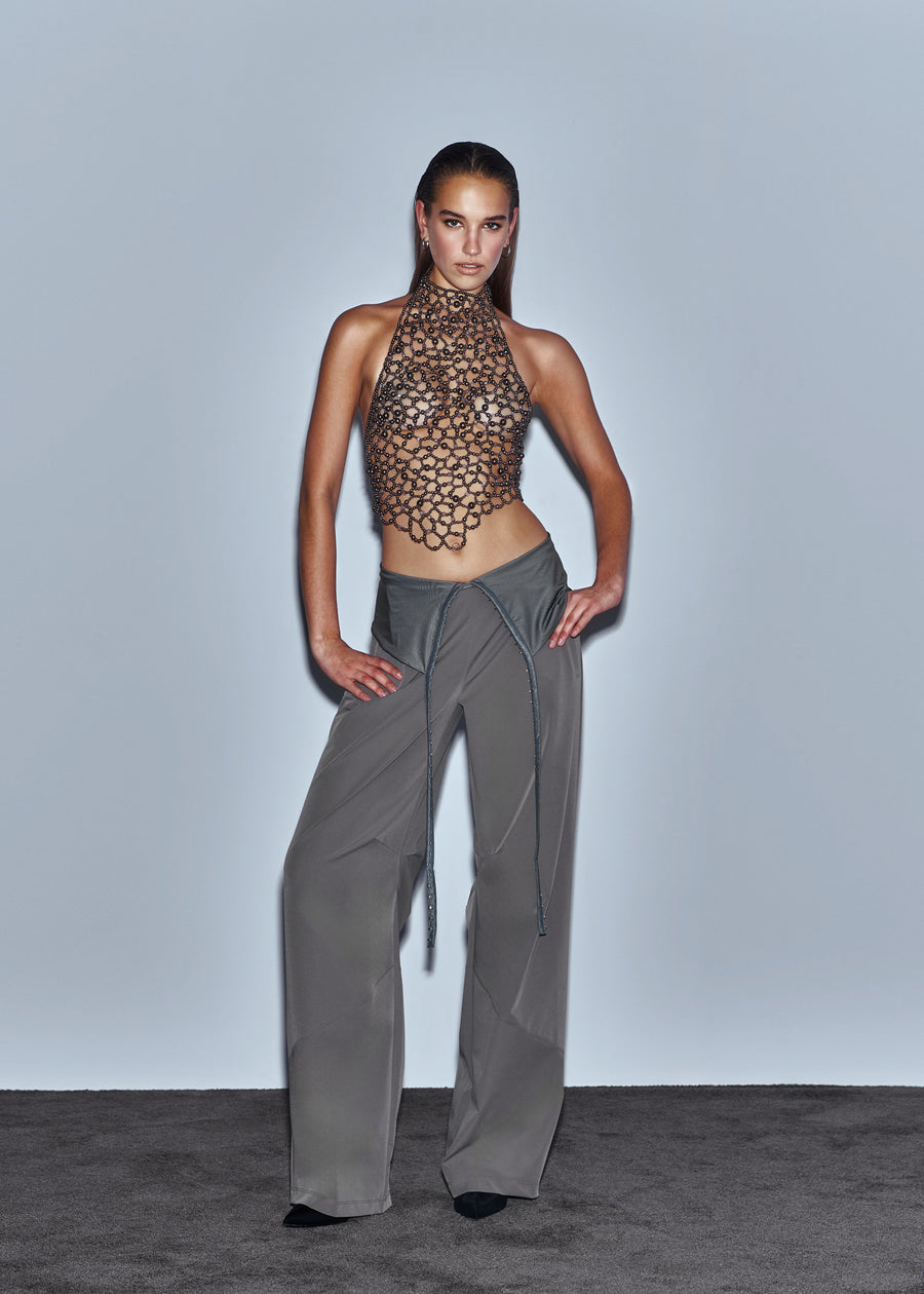SAY NO MORE BEADED TOP