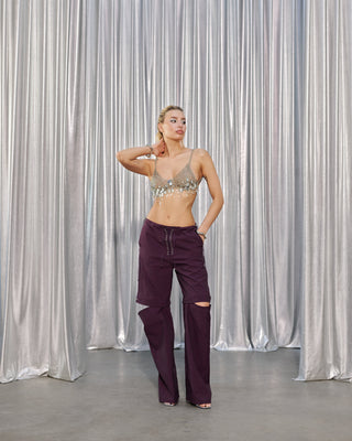 INTOXICATED PANTS IN PLUM
