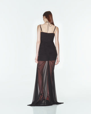 Rolling in Love Gown in Black