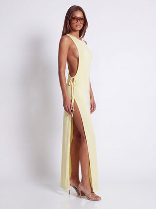 ALL EYES DRESS IN BUTTER YELLOW
