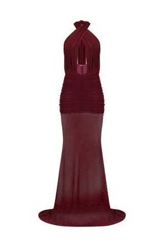 Forbidden Fruit Dress in Burgundy