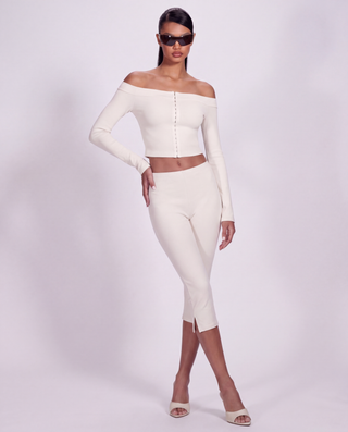 HOOKED UP TOP OFF-WHITE