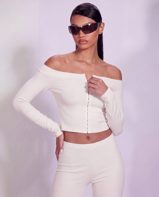 HOOKED UP TOP OFF-WHITE