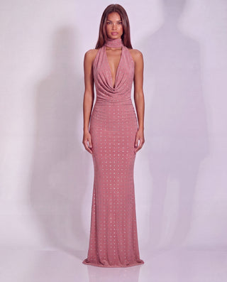 OBSESSED WITH ME MAXI DRESS IN MOCHA