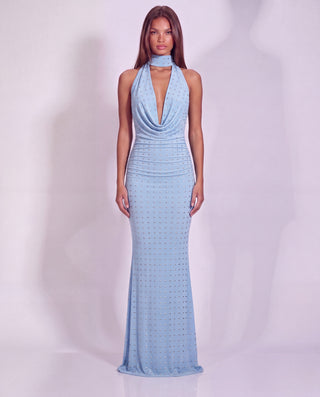 OBSESSED WITH ME MAXI DRESS IN BABY BLUE