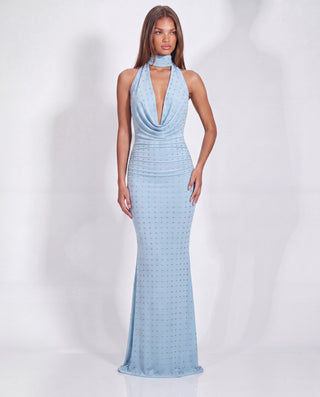 OBSESSED WITH ME MAXI DRESS IN BABY BLUE