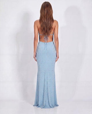 OBSESSED WITH ME MAXI DRESS IN BABY BLUE