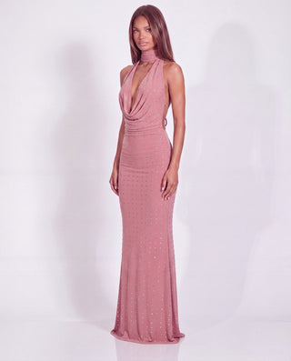 OBSESSED WITH ME MAXI DRESS IN MOCHA