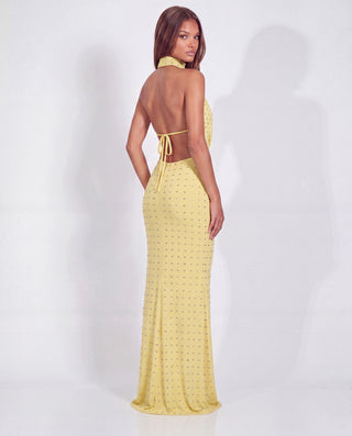 OBSESSED WITH ME MAXI DRESS IN BUTTER YELLOW