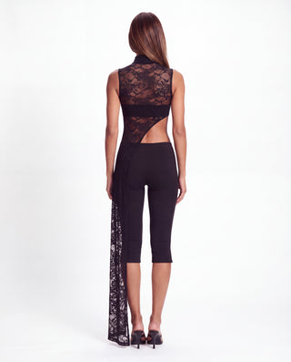 STAY MAD ASYMMETRIC LACE TOP