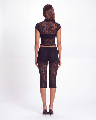 KNEE DEEP CAPRI PANTS IN LACE