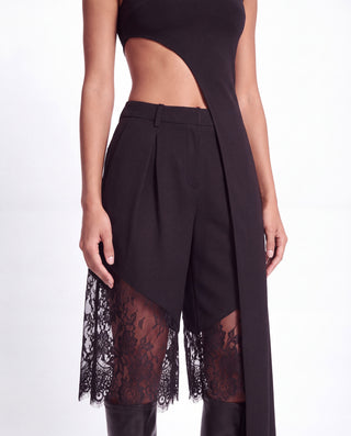 Khela Mixed Signals Pant women's jorts-style shorts with lace detailing and a knee-length cut