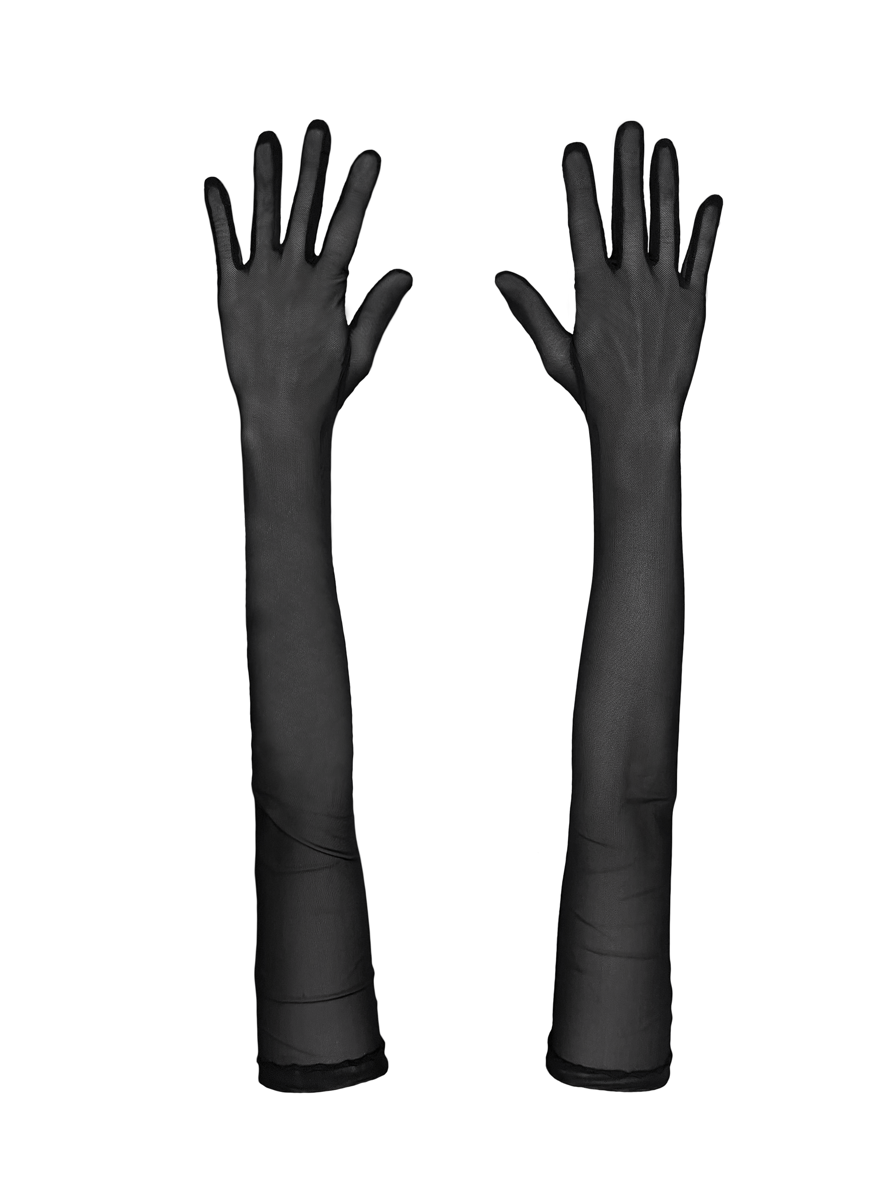Black Mesh Gloves